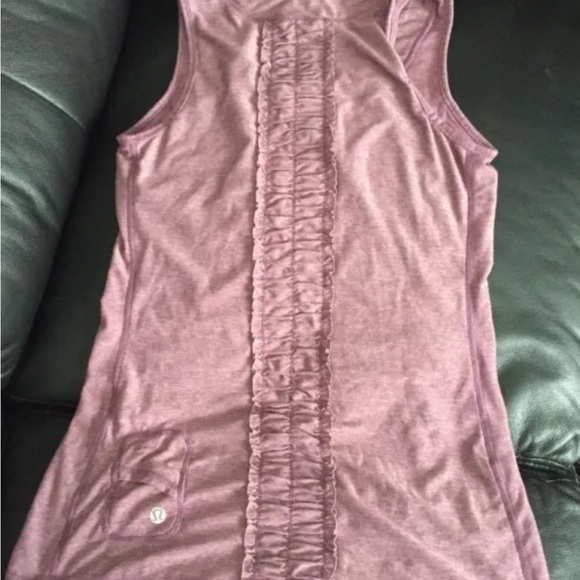 LULULEMON ATHLETICA Heathered Plum DASH TANK II Top size 6 SMALL - Picture 4 of 6